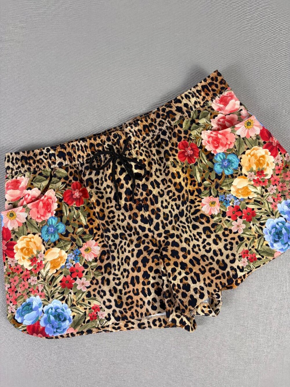 NWT Johnny Was California Cheetah Board Shorts in size Large